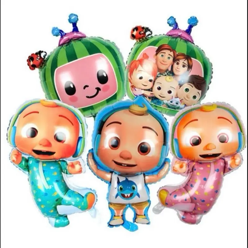 5pc  Cocomelon birthday balloons Watermelon