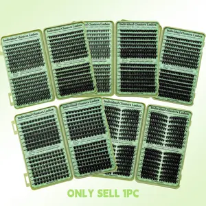 Individual Cluster Lashes, 1 Box Natural Look DIY Eyelash Extensions, Self Grafting Curl Eyelashes, Eye Makeup Enhancement False Eyelashes for Women & Girls, Individual Lash Clusters, Diy Personal Lashes