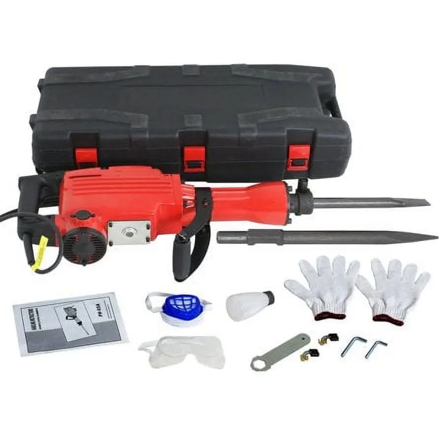 Segawe 2200W Power Electric Demolition Hammer Jack - Concrete Breaker Power Tool Kit for Concrete Surfaces, Demolition Work with High Torque Impact