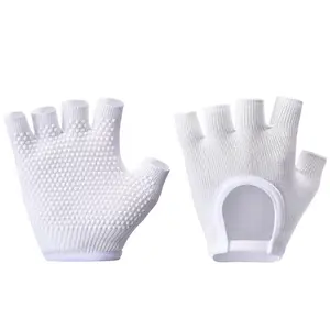Women's Open Finger Backless Anti-Slip Yoga Gloves, Comfortable Grip for Pilates & Stretching, Ideal for Fitness Enthusiasts