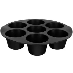 Silicone Muffin Pan, 2 Counts Non-stick 7 Cups Air Fryer Egg Bites Mold, Non-stick Baking Pan for Muffin Cake, Cupcake, Tart, Bread, Nonstick Cupcake Pans