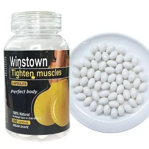 Wins Town Women's Wellness Capsules -Hip& Glute Support with Vitamins & Minerals Easy to Swallow Plant-Based Soft Capsules Daily Dietary Supplement Vitamin and mineralcapsules Healthcare Edible Fitness gummy 4-in-1 organic biack maca root Bathroom Natural