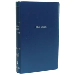USED Book - NKJV, Gift and Award Bible, Leather-Look, Blue, Red Letter Edition by Thomas Nelson (Imitation Leather) - english