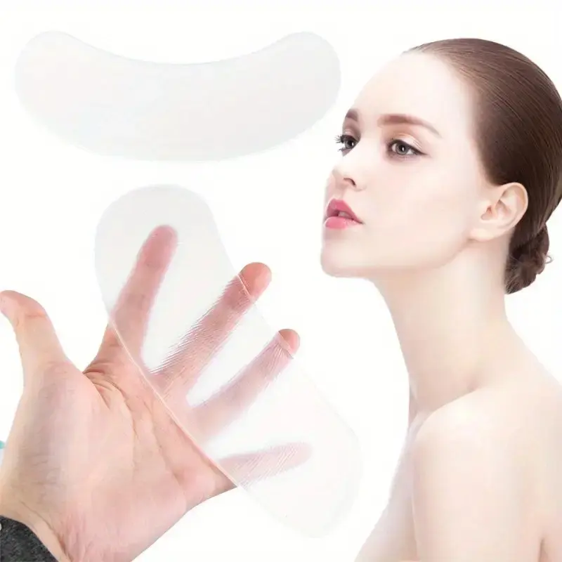 Hydrating Silicone Neck Wrinkle Patches Clear Reusable Neck Mask For Moisturizing Dry Skin Care Routine