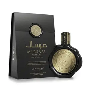 LE FALCONE Mirsaal Valentine Eau de Parfum Spray, Fresh & Fruity Unisex Fragrance with Lemon, Rosemary & Jasmine, Long-Lasting Niche Scent, 100ml (3.4 oz)