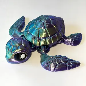 Giant Sea Turtle - 3D Printed Articulating Figure Decor Gift