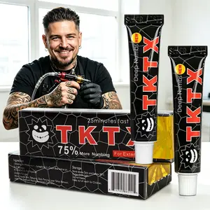 TKTX Tattoo Numbing Cream -Black 75% Limited Edition-For Painless Tattooing-Very Strong Tattoo External Cream 10g