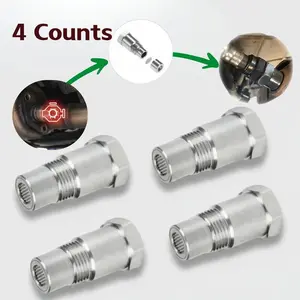 Stainless Steel O2 Sensor Spacer Extender for Cars Oxygen Sensor Adapter M18×1.5 with Tool-Free Installation No Signal Loss, 2 or 4 Packs for Vehicle Exhaust Maintenance