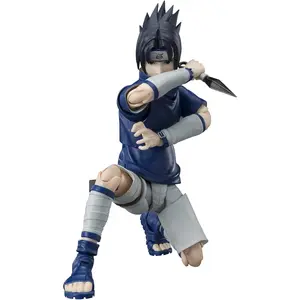 TAMASHII NATIONS - Naruto Shippuden - Sasuke Uchiha-Ninja Prodigy of The Uchiha Clan Bloodline, Bandai Spirits S.H.Figuarts Action Figure