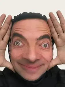 Funny Face Mask, Breathable Full Face Mask, Outdoor Cycling Mask, Party Costume Mask, Halloween Costume Accessories, Realistic Mask, Hyper Realistic Mask