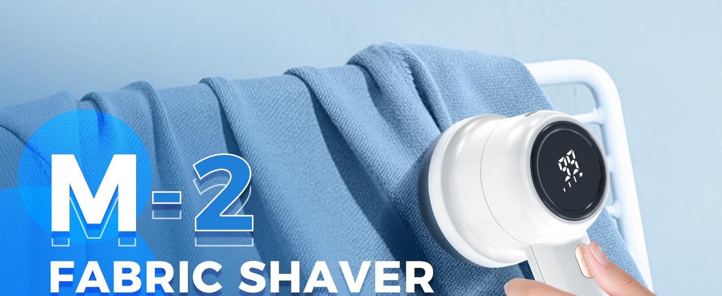 Rechargeable Fabric Shaver Electric Lint Remover with LEDDisplay and Large Capacity Container 3, Settings ControlShaver Easy-to-Grip Handle High-End Color Matching,Efficient Sweater and Lint Shaver for Clothes