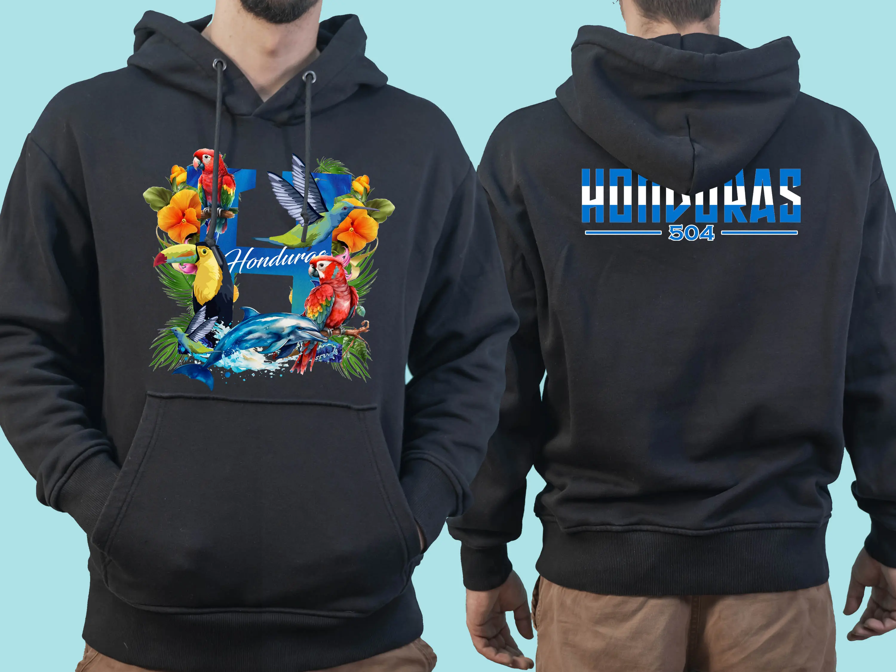 Culture / Colors Honduras Hoodie Unisex Casual Graphic Clothing Pullover Basic Long Long Sleeves Sweaters Man Cotton Menswear