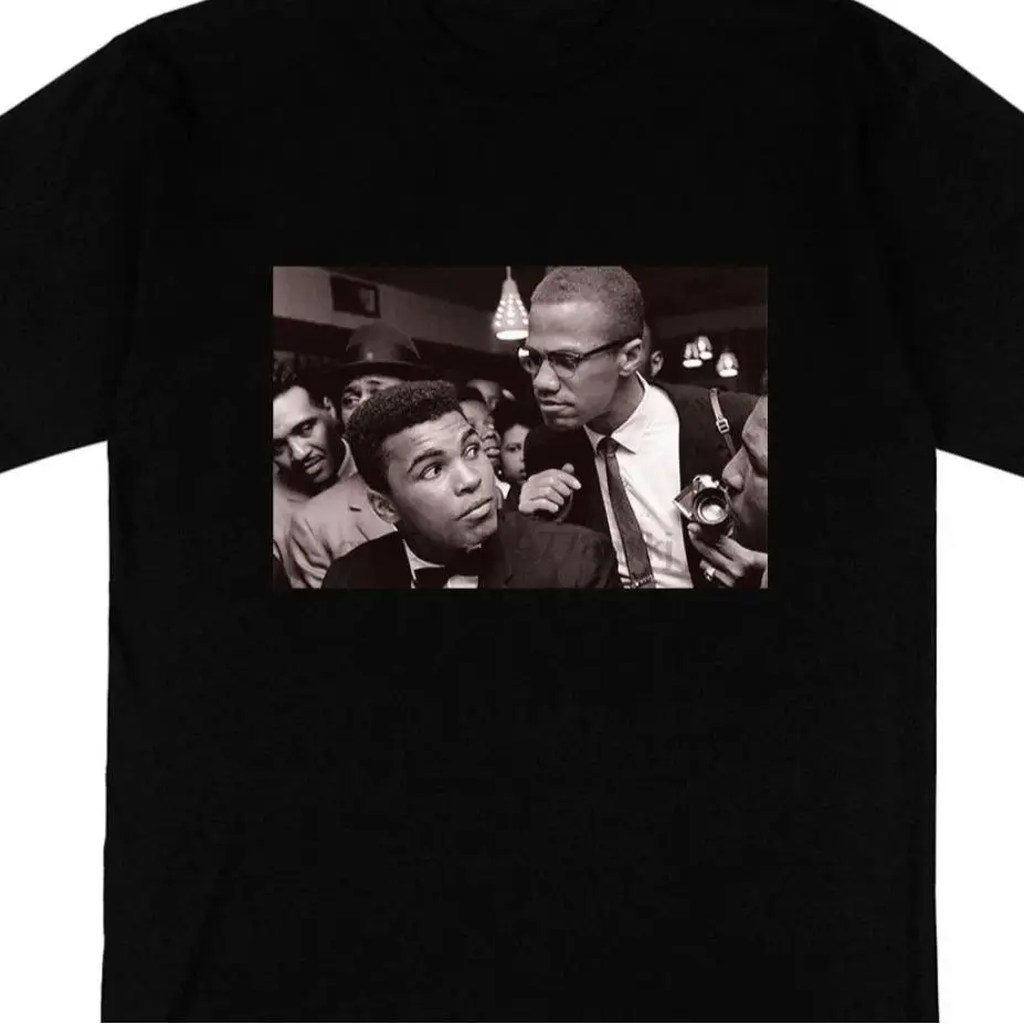 [Sale Up To 30%] Malcolm X Muhammad Ali Boxe Black All size Unisex T-shirt _Shirt Gift For Woman and Man Unisex T-Shirt