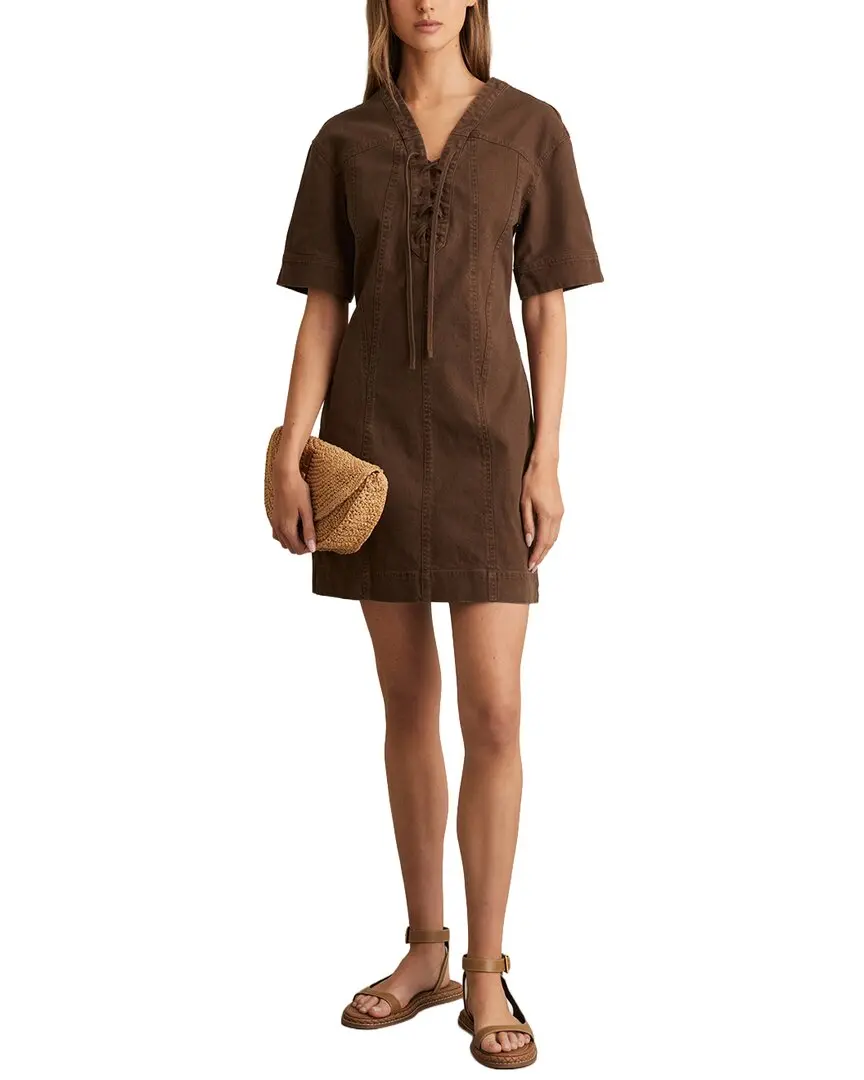 Reiss Tia Lace Up Shift Dress