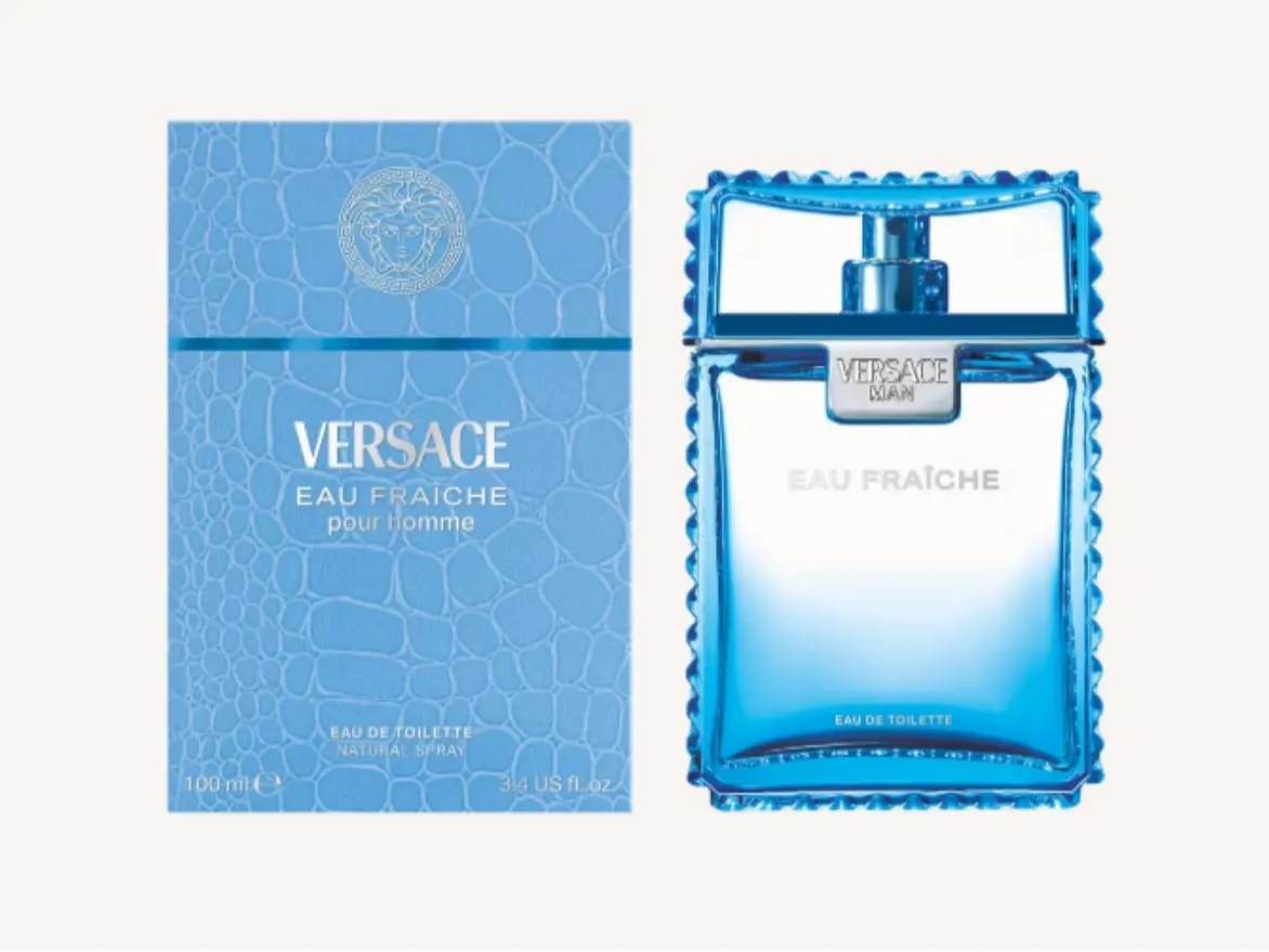 Versace Eau Fraiche Pour Homme Eau De Toilette Spray for Men 3.4 oz / 100 mL