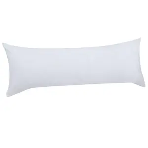 Body Pillow for Adults- Satin Stripe Long Pillow for Bed, Full Body Pillow Insert, Fluffy & Firm, 20x54 Inch bolster  pillow