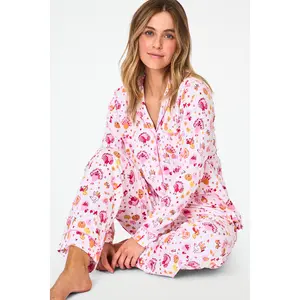 Fall-A-Palooza Long Sleeve Polo Pajamas