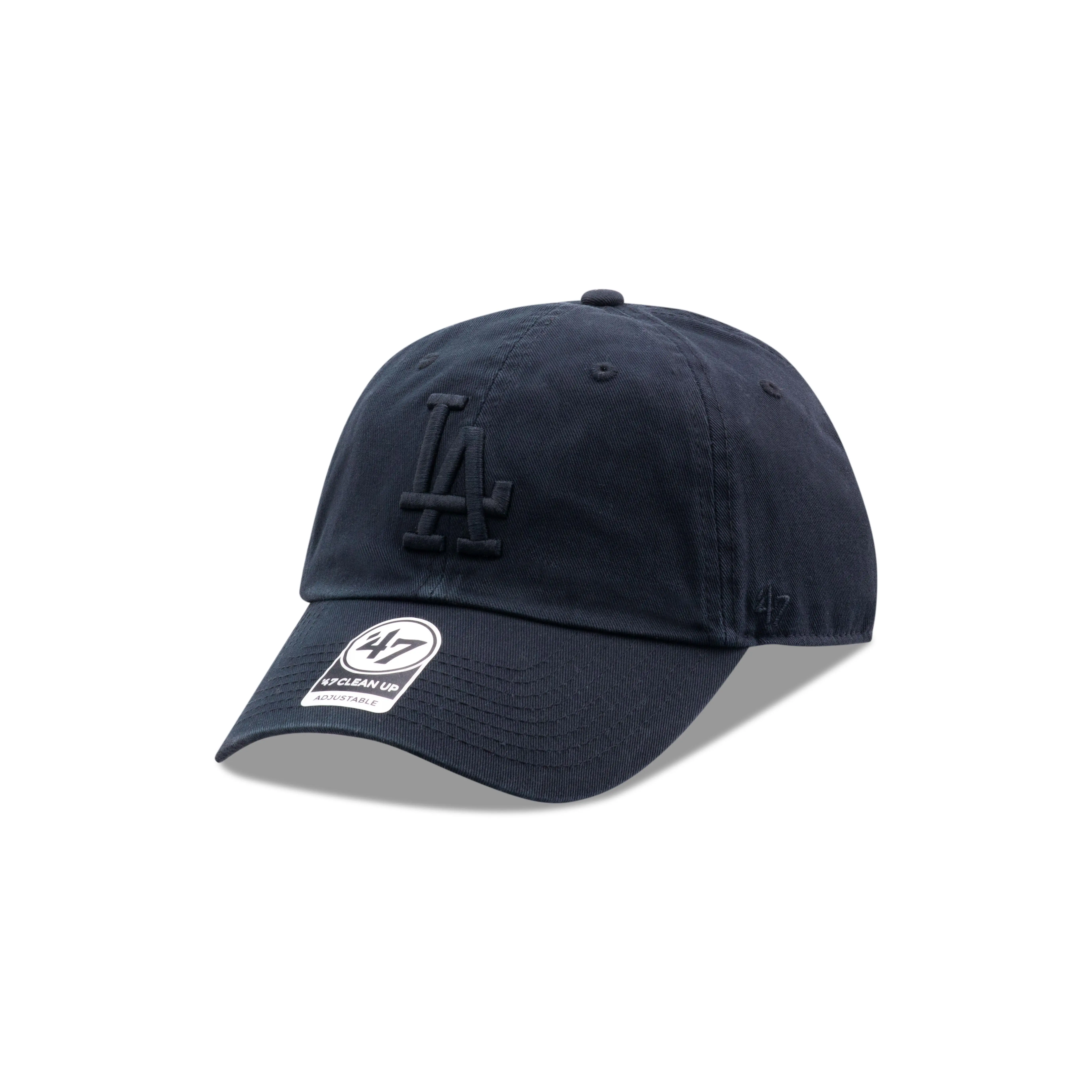 47 MLB Los Angeles Dodgers Baseball Cap - Black - One Size B-RGW12GWSNL-BKQ