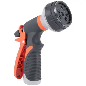 Hose Nozzle Garden Hose Nozzle Hose Spray Nozzle Leak Free High Pressure Heavy Duty 8 Pattern For Watering Plant Washing Cars Pets Shower