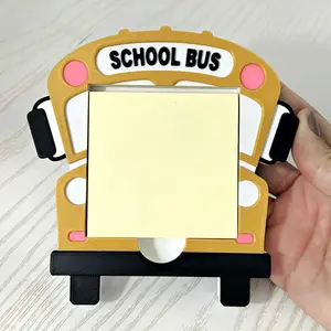 School Bus Sticky Note Holder – Cute 3D Printed Desk Organizer for Teachers & Bus Drivers