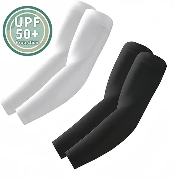 2 Pairs UV Protection Cooling Arm Sleeves for Men & Women UPF 50 Breathable, UV Sun Protection, Sports Arm Sleeves for Women, Men & Youth