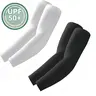 2 Pairs UV Protection Cooling Arm Sleeves for Men & Youth, UPF 50 Breathable Fabric, Durable, Elastic, Lightweight Sports Sleeves & Support, Durable Sports Sleeves & Support, Arm Sleeve Cover, Cooling Football Sleeves