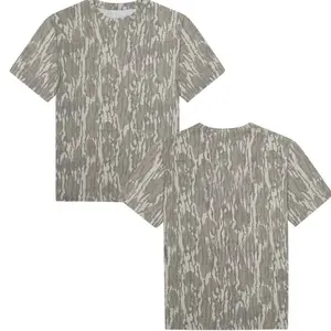 Mossy Oak Camo Original Bottomland Washed Out Tee For Men And Women, Camouflage Pattern Men's T-Shirt, Soft Breathable Cotton, Hunting Outdoor Shirt, Streetwear Outfit, Gift For Him Her