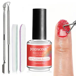 JODSONE Gel Nail Remover - No Soaking No Wrapping, Quick Easy Removal At Home, With Cuticle Pusher & Nail File JODSONE Gel Nail Remover - No Soaking No Wrapping, Quick Easy Removal At Home, With Cuticle Pusher & Nail File