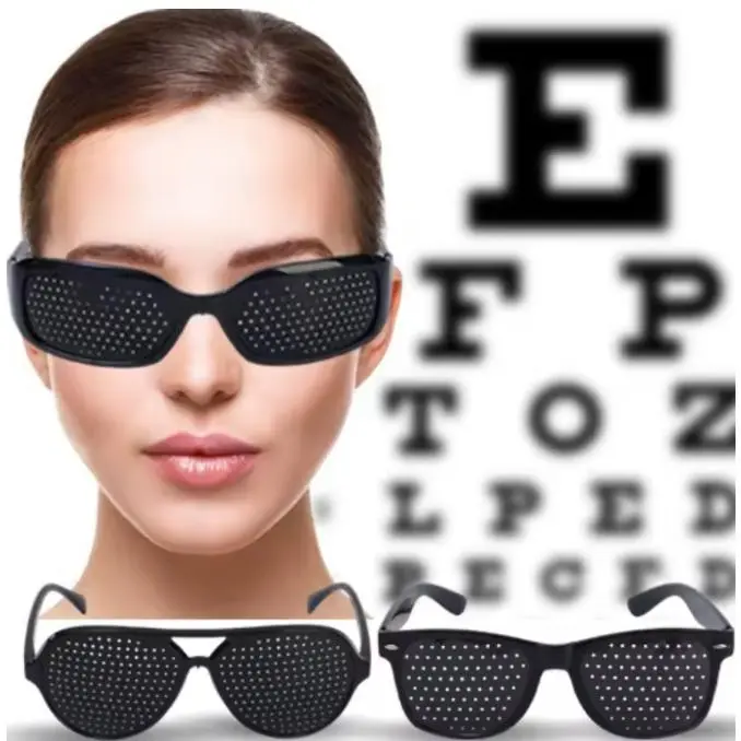 Anti-myopia Astigmatism Glasses With Holes Vision Correction Fatigue Pin Hole Glasses For Men Women Eyesight Improvement Natural
