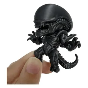 3D Printed Mini Alien Statue Model, Decorative Sculptures, Decorative Statues, Desktop Decoration, Desktop Figurine, Statue Figurines, Collectible Figure Decor, Creative Gift, Home Office Decor, Birthday Party Gift, Car Ornament, Holiday Decor