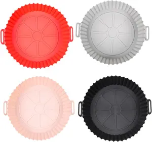 4 count Round Air Fryer Liners -   Air Fryer Liners for Easy Clean-Up,  Air Fryer Accessories, Non-Stick Air Fryer  Liners for Mess-Free Cooking and  Meals