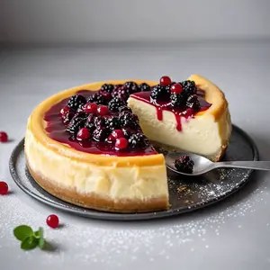 Andy Anand Wild Berry Cheesecake, 9-Inch, 2.8 lb – Luxuriously Creamy, Traditional Recipe, No Preservatives, Birthday & Holiday Gift Box