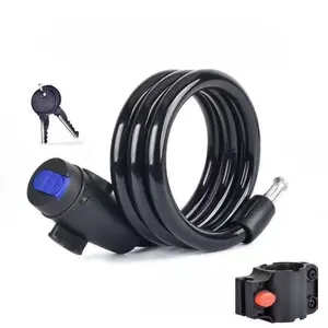 Bicycle Anti-Theft Lock, Universal Bike Lock for Road Bikes and Mountain Bikes, Lightweight Long Bar Lock with Stand Holder, Robust Durable Bicycle Security