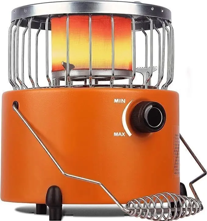 Compact and Portable 2-in-1 Butane Heater with Leak-Proof Design, Fast Heating Camping & Hiking Stove That Keeps You Warm and Cooks Delicious Meals for Emergency Outdoor Use