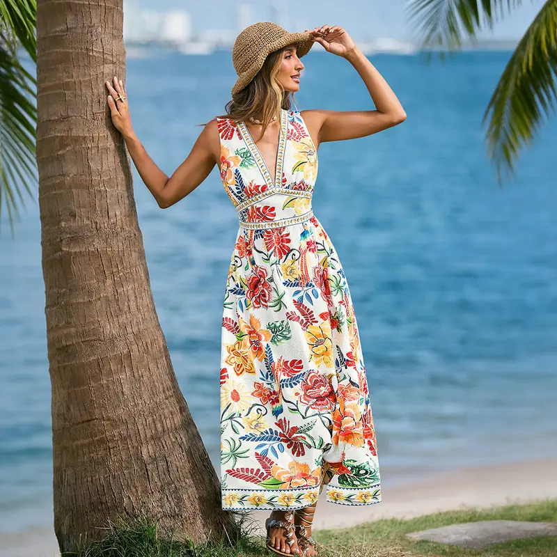 Beachy dress vacation - TikTok Shop