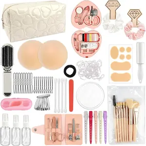 Bridal  Kit for Wedding Day, 180+ Pieces Women's Wedding Day Essentials  Kit with Makeup Bag, Travel Essential Items for Work Daily Use