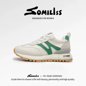 SOMILISS Women's Cushioned Tennis & Walking Shoes, Non-Slip Comfort Sneakers with Breathable Upper for Athletic, Casual, Daily Wear – All-Season Fashion outdoorfun
