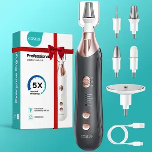 COSLUS C43 Electric Callus Remover: 5-in-1 Multifunctional,Upgraded Sapphire Grinding Wheel,Portable Foot Care Tool,Waterproof Foot Grinder,Rechargeable Foot Care Kit.Removes Dead Skin,Hard Skin,Dry Calluses,Thick Nails,Stubborn Foot Corns,Diy Manicure