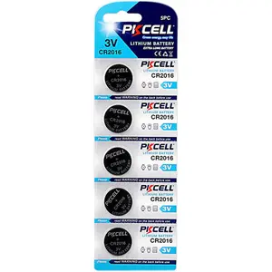 PK Cell  3.0V Flat Lithium Manganese Battery, Pack of 5