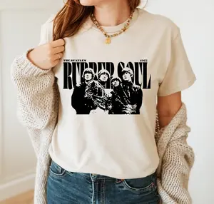Personalized Rubber Soul Album T-Shirt, The Beatles T Shirt, Classic Rock Shirt, Vintage Beatles Band Shirt, Music Lover Gift, Rock Band T-Shirt, Old Style Rocker T-Shirt, Rock N Roll T-Shirt, Beatles Gifts For Fans, Gift For Men, Gift For Women 2N6MZ