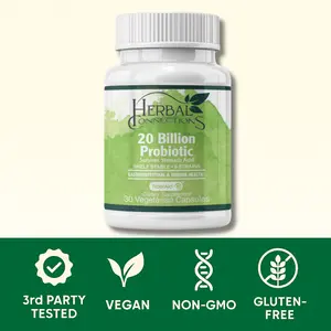 Herbal Connections 20 Billion CFU Probiotic 12-Strain Capsules – Daily Digestive & Immune Support, Shelf-Stable, Acid-Resistant, Vegan Non-GMO | 60 Count gut  health  supplement