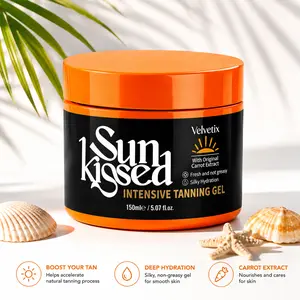 Velvetix Outdoor Tanning Body Gel | Lightweight Bronzing Formula for Even, Natural-Looking Glow | Hydrating Skin Finish | 5.07 Oz#Summervibes summerwins