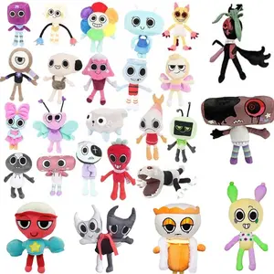 Plush Cute Dandy World Scrap Stuffed Horror Game Goob Pebble Plushie Soft Pillow Doll Kawaii Room Decor Toy live show Interactive Realistic Bunny