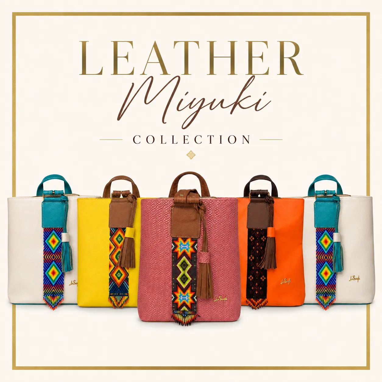 LEATHER BAG MIYUKI COLLECTION - Women's Handbag