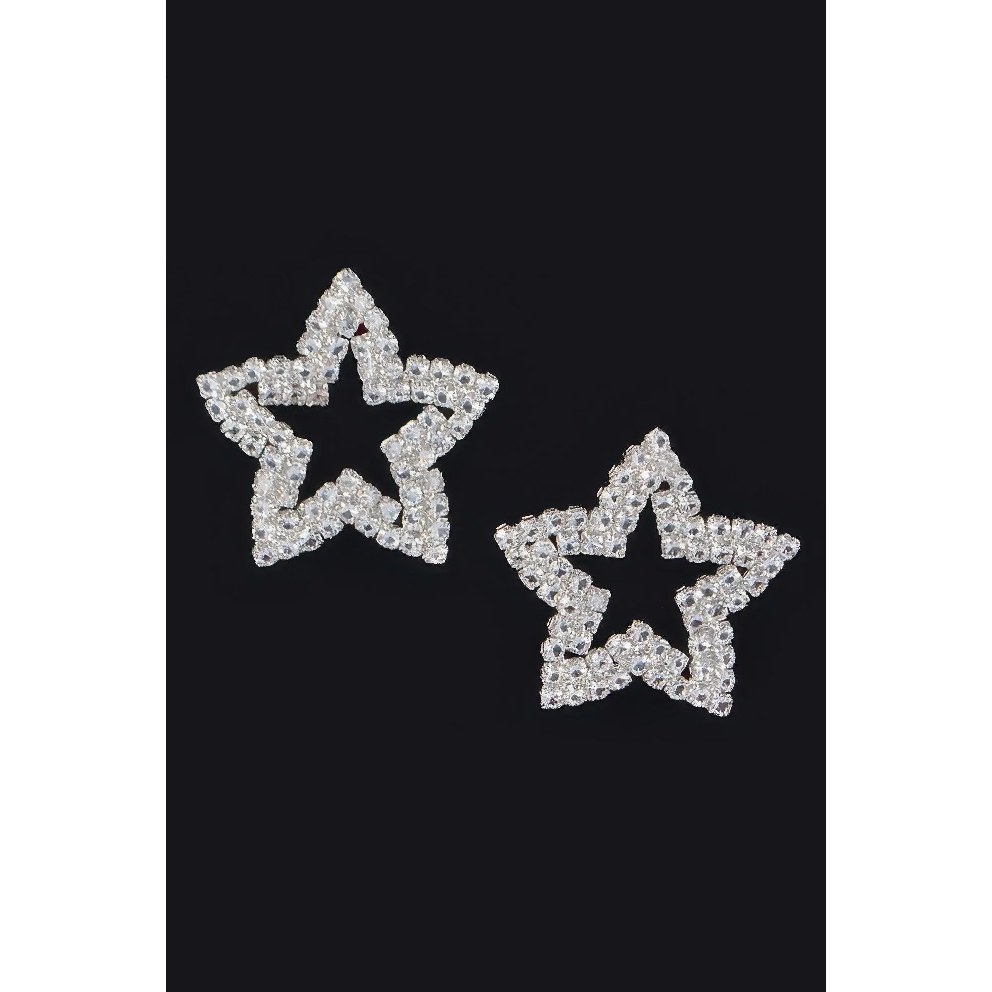 Star Shape Rhinestone Stud Earrings