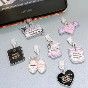 Fantasy Kindle Charm Accessory| Acrylic Dust Plug For E-Reader | Gift For Book Lovers