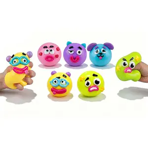 NEW Smushers Squishy Cutie Toy ,Funny Face Curiosities Dog Face Swap Squishy Soft Moldable Multisensory Stress Relief for Anxiety Safe Maltose Material Portable Sensory Decompression Party Favors
