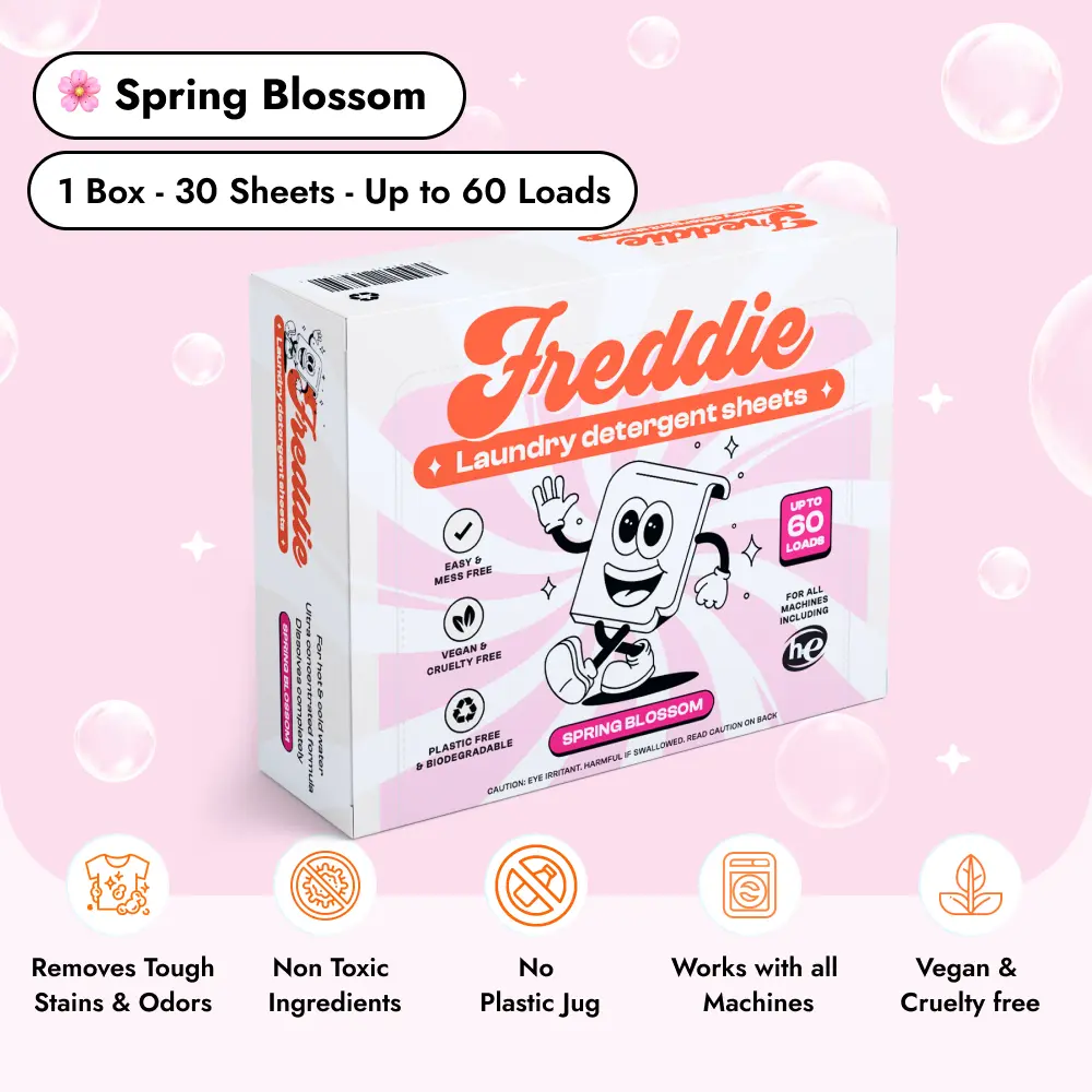 Freddie Spring Blossom Eco-Friendly Laundry Detergent Sheets (30-360 Day Supply, 30-360 Sheets)