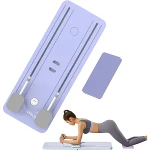 UMAY Pilates Board with Yoga Socks - Pilates Equipment Set, Multifunctional Foldable Home Pilates Board, 5-in-1 Pilates Skateboard outdoorfun