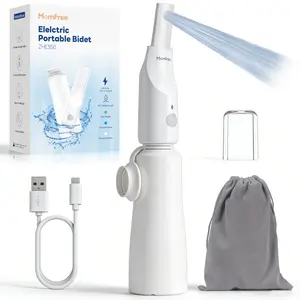 Portable Bidet for Travel - Rechargeable Electric Travel Bidet Peri Bottle with Adaptor & 3 Speed Modes, IPX7 Waterproof Portable Bidet for Women Men